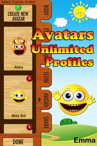 Abby Emoticons Maker Free Lite screenshot 2