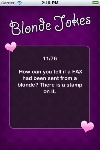 Blonde Jokes - FREE screenshot 2