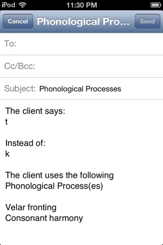 Phonological Process Finder screenshot 4