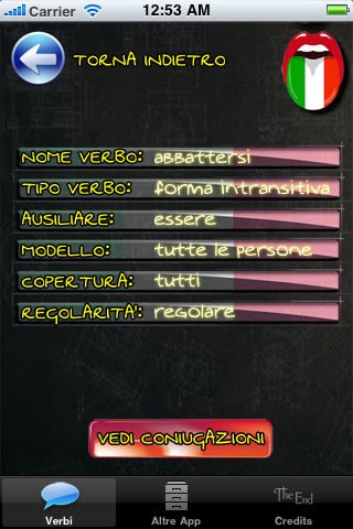 Verbi Italiani - Tutte le coniugazioni screenshot 3