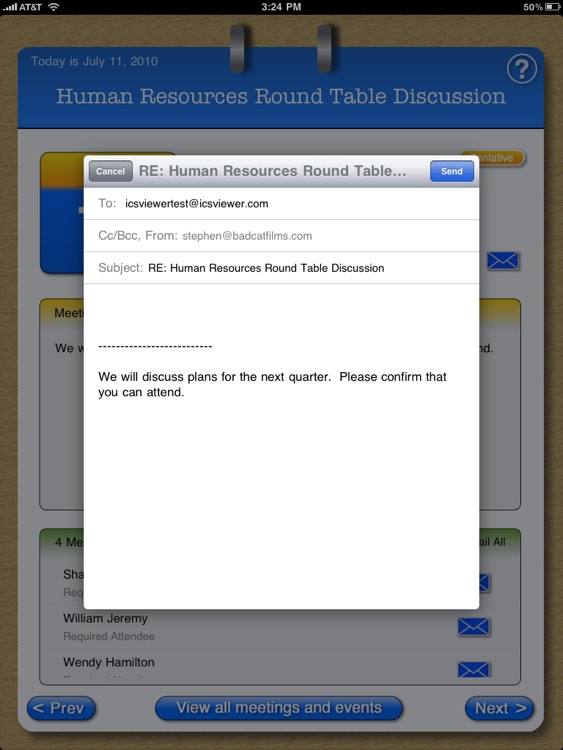 ICS Meeting Viewer screenshot-4