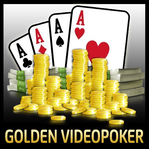 Golden Video Poker Icon