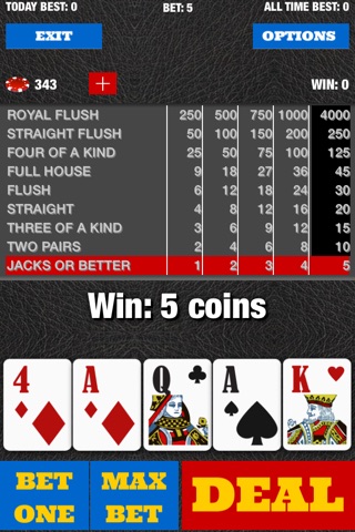 Poker Night - the simplest poker game in town: Deal, Hold, Draw...WIN! screenshot 2