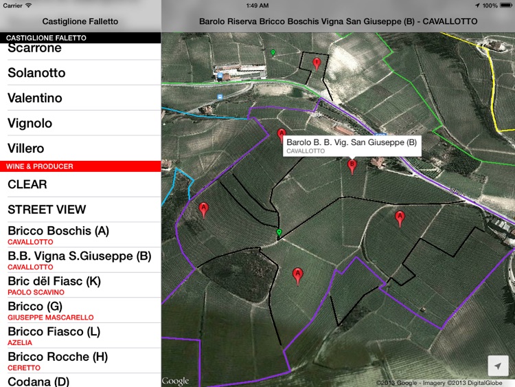 Castiglione Falletto Wine Map screenshot-3