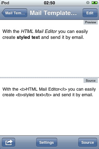 HTML Mail Editor screenshot1