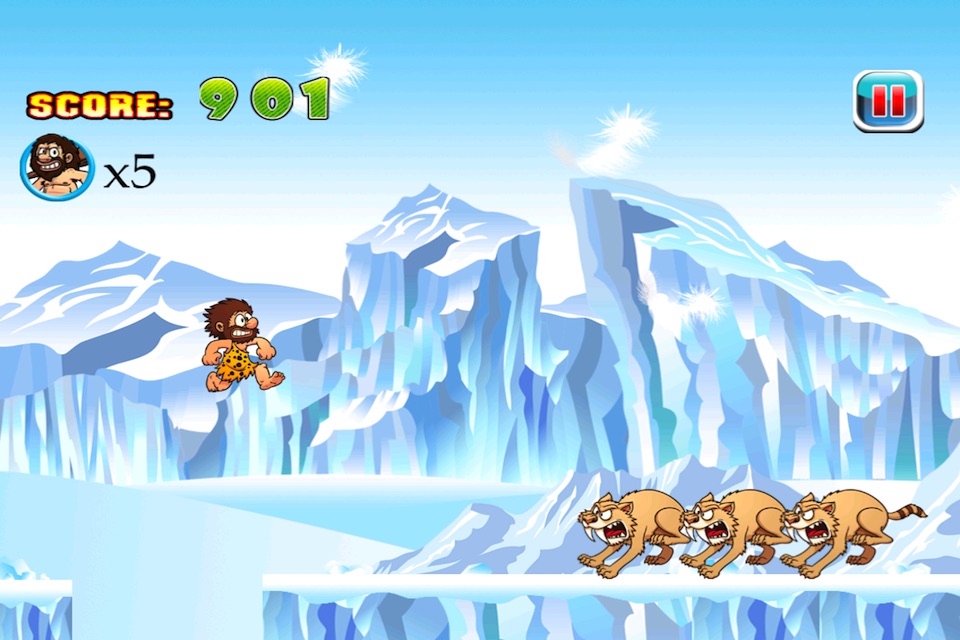 Dumb Caveman Jake's Pre Ice Age Run: Ways to Escape if You Can screenshot 3