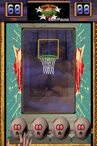 Zombie Head Hoops Basketball Skill Shot Training screenshot 3