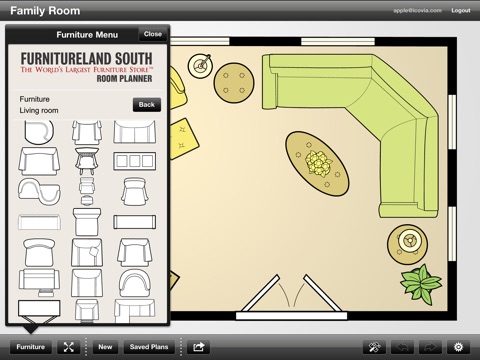 Furnitureland South Room Planner screenshot 2