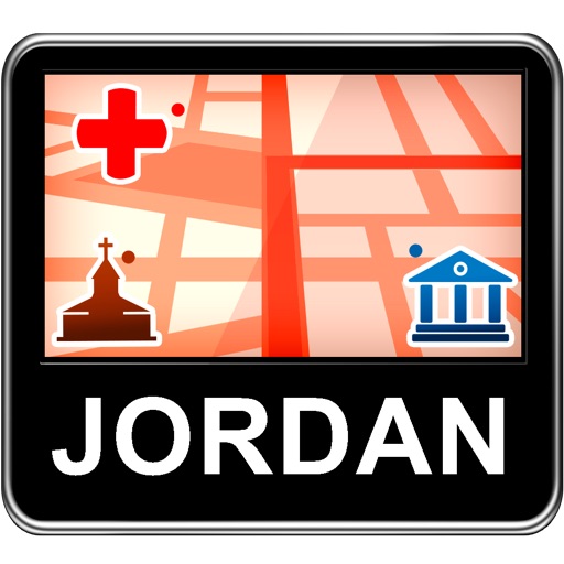 Jordan Vector Map - Travel Monster icon