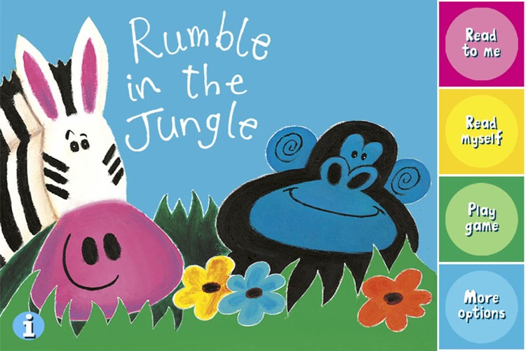 Rumble In The Jungle – An Interactive Book by Giles Andreae and David Wojtowycz, with audio reading by Hugh Laurie
