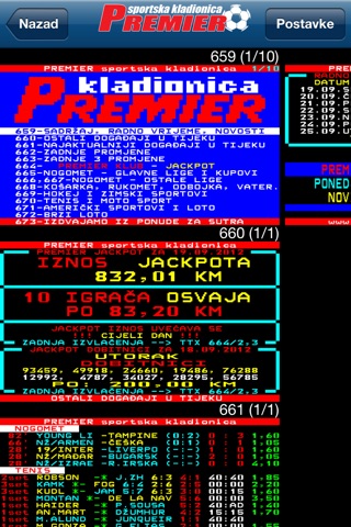 Premier Kladionica screenshot 2