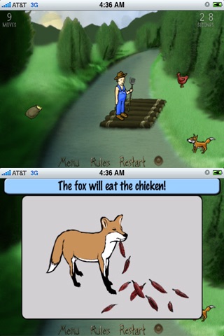 River Cross Logic Puzzle Game screenshot 2