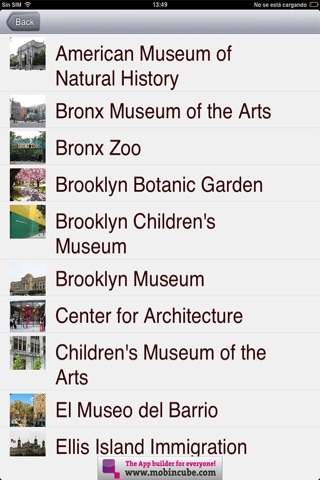 NYcity museums screenshot 2