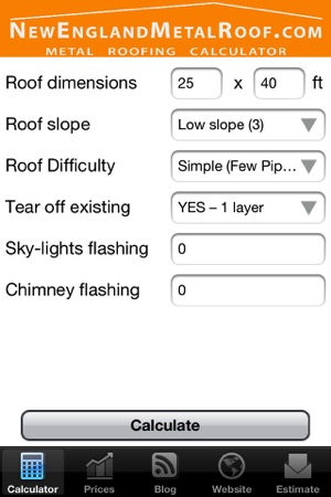 Metal Roofing Calculator