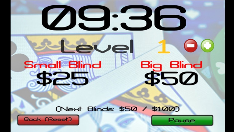 Easy Poker Timer - Tournament Blind Clock screenshot-3