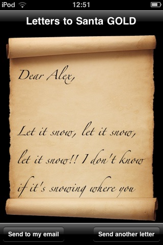 Letters to Santa Gold