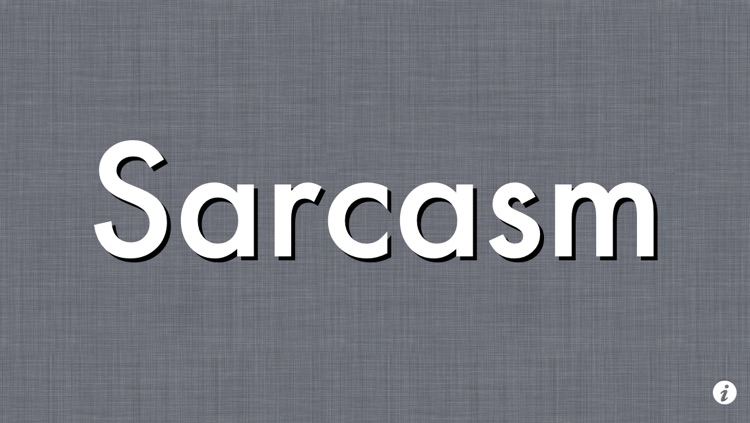 Sarcasm Sign for iPhone