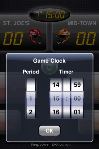 KeepScore Lacrosse Edition screenshot 4