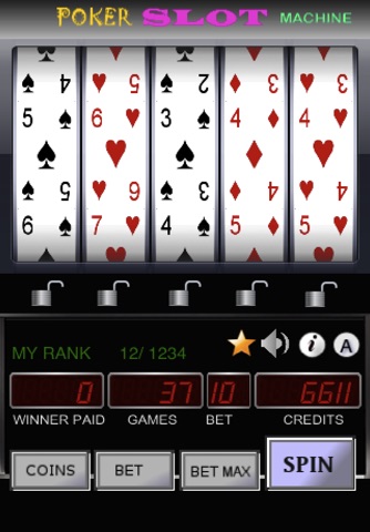 Slot Machine Poker Lite screenshot 3