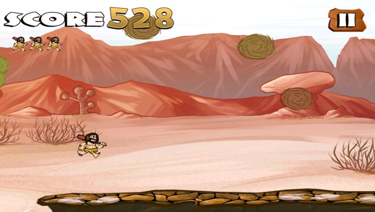 Adventures Of Running Cave-man Free Fun Wild Crazy Games screenshot-3