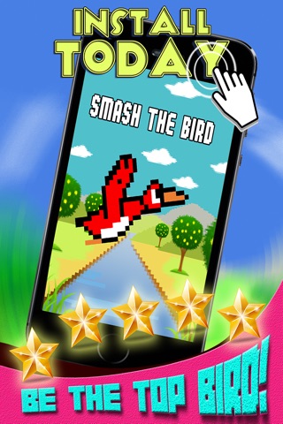 Smash The Bird - Endless Adventure Retro 8-Bit Game FREE screenshot 3