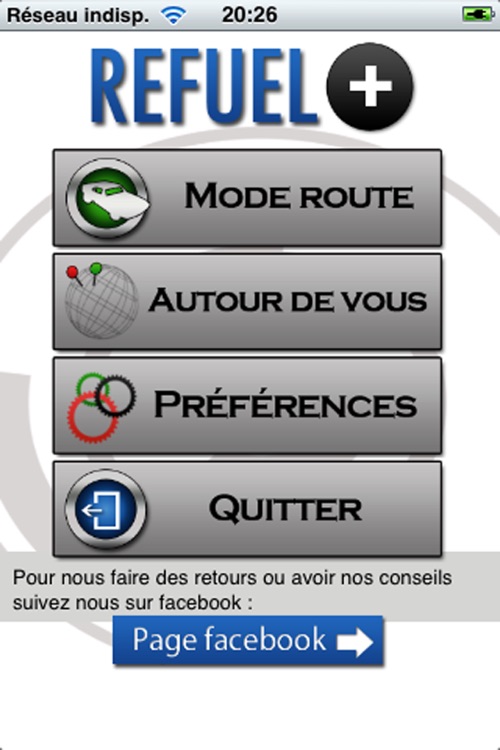 Refuel+. Avertisseur de station essence discount