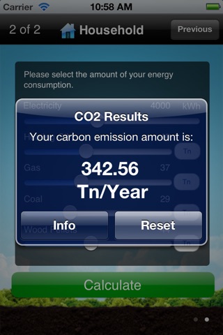 Ausante CO2 Calculator screenshot 2
