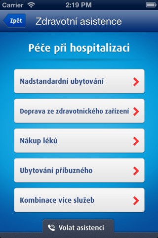 UniCredit Zdravotní asistence screenshot 3