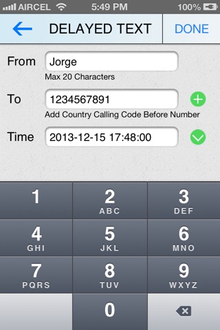 Delayed Text App screenshot 3