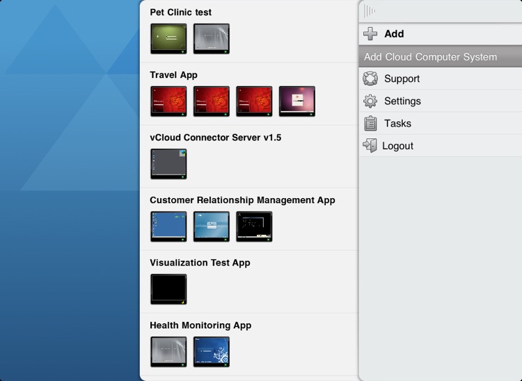 VMware vCloud Client for iPad