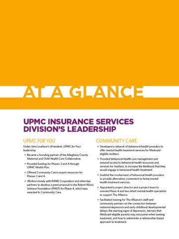 UPMC Healthplan Perspectives Report screenshot 2