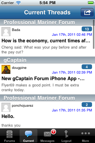 gCaptain Forum screenshot 3