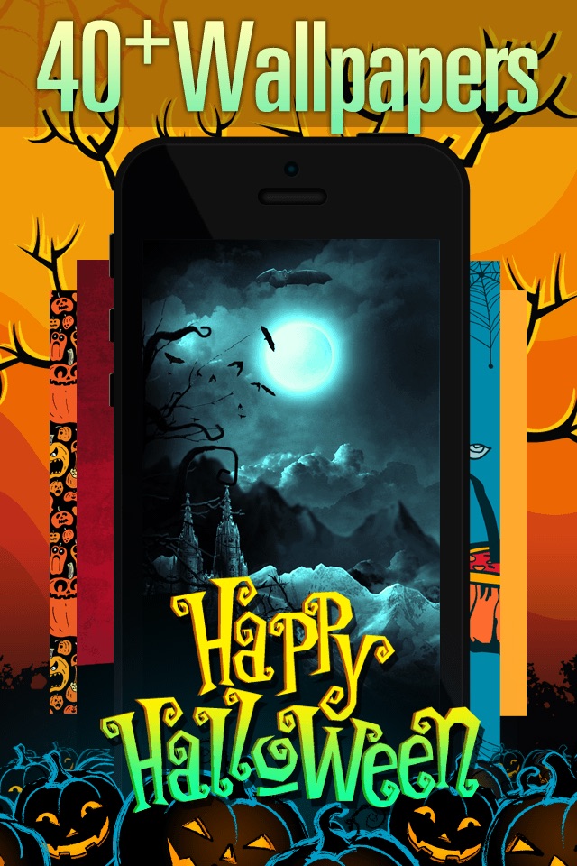  Halloween Home Screen Wallpaper Maker iOS 7 Edition by 