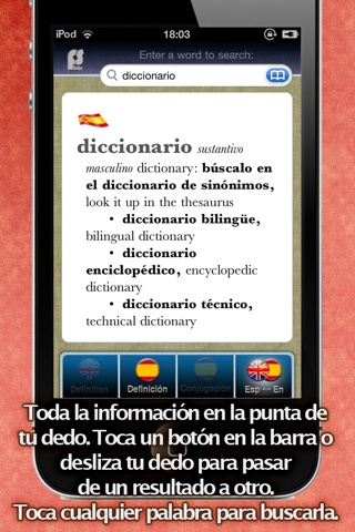 Spanish English Multi-Dictionary - dic:ph screenshot 2