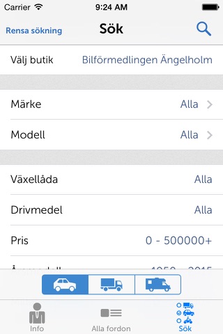 Bilförmedlingen screenshot 3