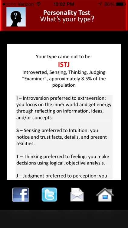 Personality Test - What is your type?