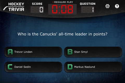 Vancouver Canucks - Hockey Trivia Lite screenshot 2