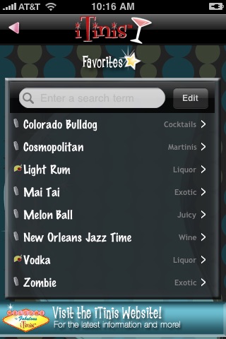 iTinis Lite: Cocktails, Drinks & More Lite Edition screenshot-3