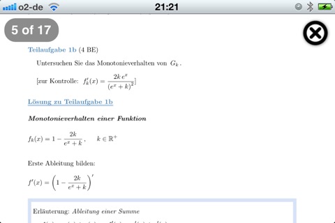 Mathe-Abitur Vorbereitung screenshot 3
