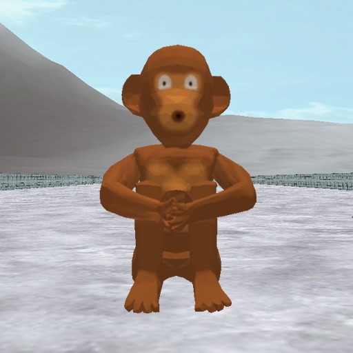 3D Monkey Curling icon