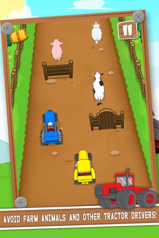 Farmland Tractor Racing - A Fun Free Barn Yard Farm Race Game for Kids screenshot 4