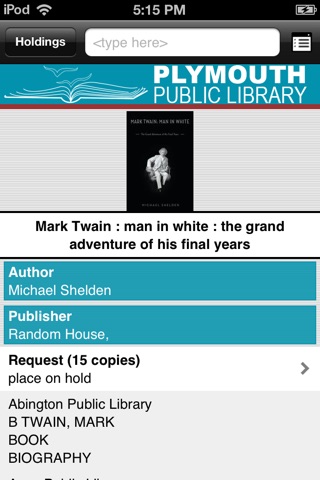 Plymouth Public Library, MA screenshot 3