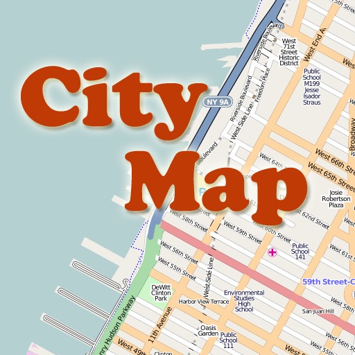 Nice City Map with Guides and POI