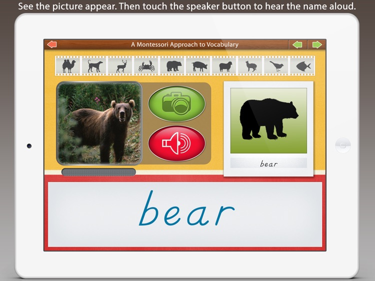 Animals - A Montessori Approach To Vocabulary HD LITE