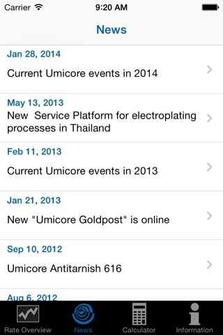 umicore Electroplating screenshot 2