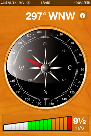 Wind Meter - wind conditions for Rasnik 