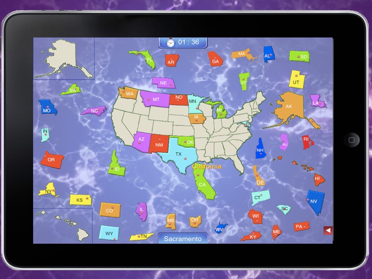 Advanced Puzzle Map Of USA HD