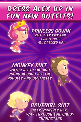 Alex's Free Fun Candy Crushing Adventure: A GIRL POWER Game! screenshot 2
