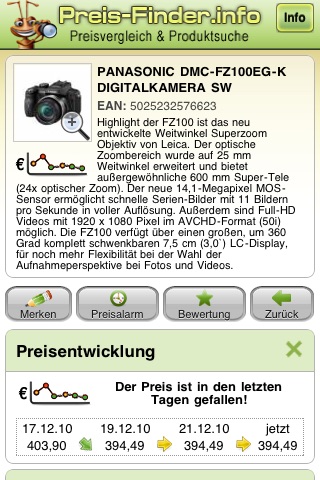 Preis-Finder screenshot 2