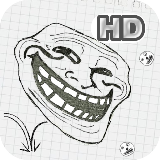 Trollface launch HD iOS App